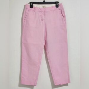 J.CREW Women's Pants 100% Cotton Size 4 Petal Pink Preppy Y2K Casual Career
